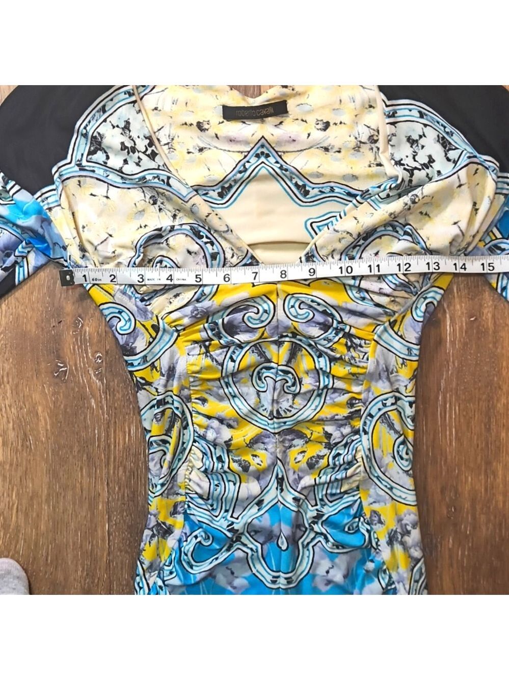 Roberto Cavalli - V Neck - Luxery Vintage 3/4 Sleeve Dress - Size 40 - Rare - Picture 7 of 13